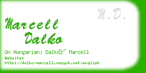 marcell dalko business card